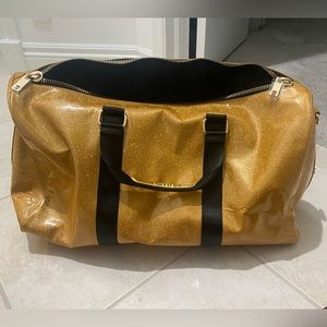 Stoney Clover Lane x Ever After Gold Sparkly Duffle Bag